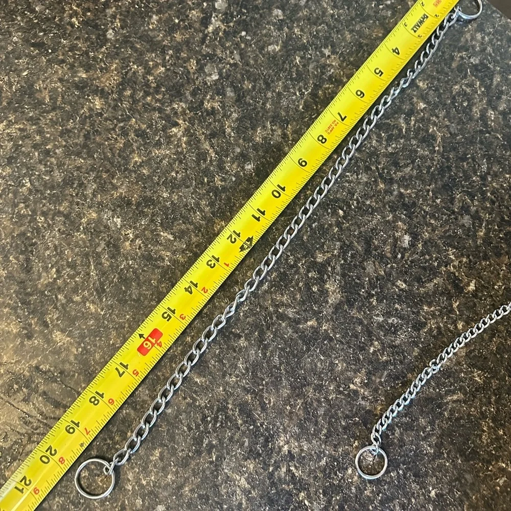 4 choke chains 14”, 20”, 22” and 24” EUC